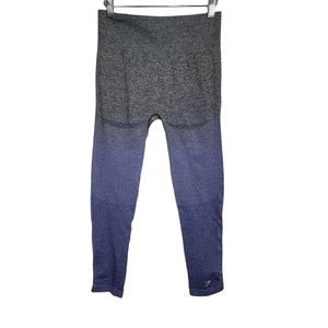 Gymshark purple grey ambre athletic leggings women's size medium
